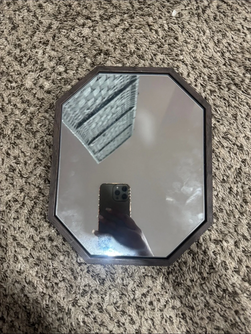 Octagonal standup Mirror
